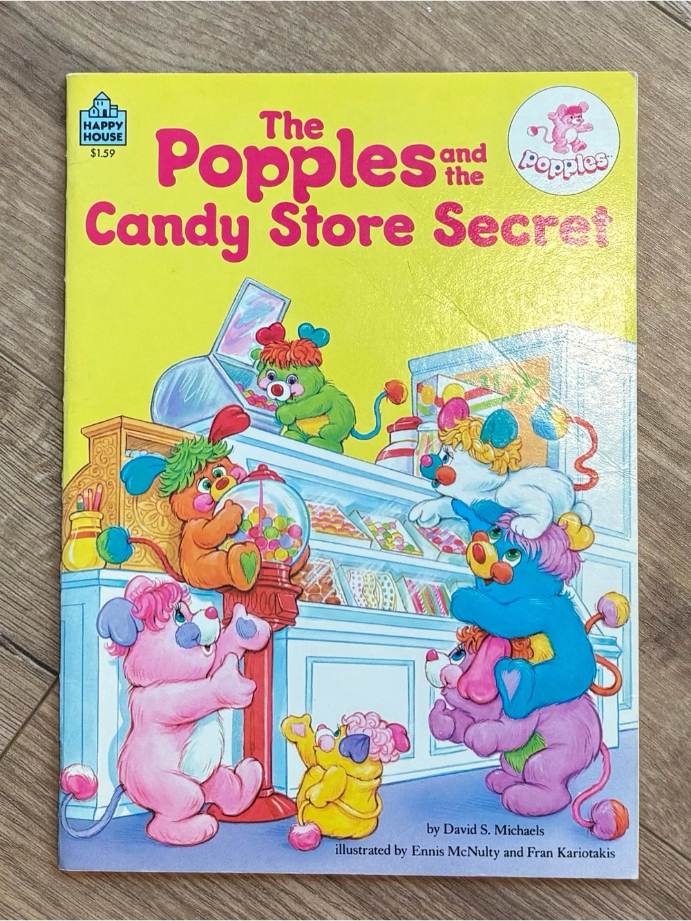 The Popples and the Candy Store Secret 1st Edition Paperback Book 1986 Children
